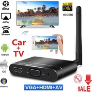 Mirascreen Car TV Stick Miracast Airplay DLNA Screen Mirroring Wifi Dongle Wireless HDMI VGA RCA AV Adapter Android Ios X6W