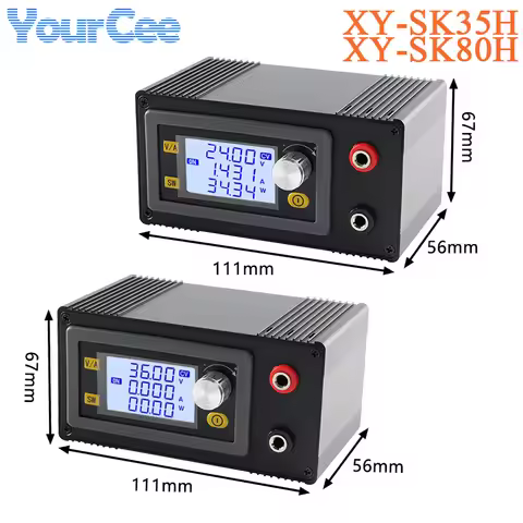 DC Adjustable Step-Up/Down Buck-Boost Power Converter Module XY-SK35H 4A 35W XY-SK80H 5A 80WCC CV 5.