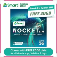 HOME>aZ/WIFI=Xv.Unli#G.Data#A.7#E.Days#J.Free#i/20GB#Hj.Smart Bro Rocket 5G Sim