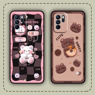 Case for Oppo Reno6 5G / Reno6 Z 5G / Reno 6 Pro Plus printed with cute cookie bear image