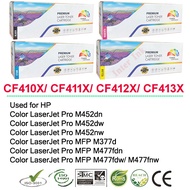 หมึกพิมพ์ HP Color LaserJet Pro MFP M477fdn / M477fdw / M477fnw / M377dw (410X) สีดำ/ สีฟ้า/ สีเหลือ