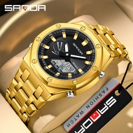 SANDA Steel Strip Series Waterproof Luminous Men's Watch 3357-2
