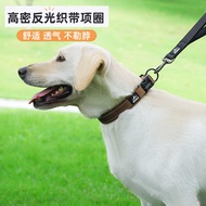 Dog Collar Golden Retriever Medium Large Dog Horse Dog Doberman Reflective Collar Leash Explosion-Pr
