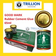 [Ready Stock] Rubber Cement Glue Good Mark Brand Gam Basikal Gam Askar *CAP SENAPANG TIN HIJAU* 内胎胶水 65ML