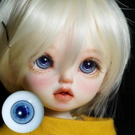 BJD Glass Eyeball Blue Flashing Texture 10mm12mm14mm16mm Small Rainbow Film