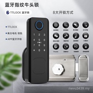 Big Door APP Swipe Card Bull Head Lock Apartment Graffiti Hotel 8 Bluetooth Smart Lock Door Lock Swi