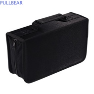 PULLBEAR CD Storage Bag, 128 Disc Binder Travel Disc Box, CD/DVD Binder Zipper Booklet Portable DVD 