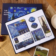 Bộ quà tặng sổ tay phong cách cổ điển chủ đề claude monet - van gogh quà tặng sinh nhật tốt nghiệp