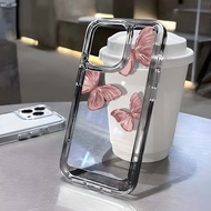 Tpu Shockproof simple art butterfly soft Case hp OPPO A3x A60 reno 12 11 pro plus 11f a16 a17 a54 a1