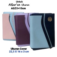 MUSLIM QURAN COVER A5 15 X 21 CM MEDIUM WATERPROOF AL QURAN JACKET COVER ZIPPER COUPLE QURAN COVER J