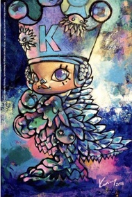 Kenny Wong / 限量110 Molly 2018年 冰晶大久保 海報 poster 親筆簽名