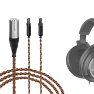 GEEKRIA 6N OCC Single Crystal Copper Headphone Upgrade Cable, 8-Braid 4-Pin XLR, Compatible with Sen