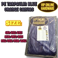 Tarpaulin Canvas Sheet Waterproof Ready  Orange & Blue Plastik Canvas Kereta Canvas Lori Canvas