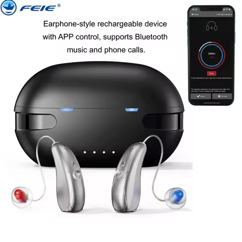 Rechargeable Digital High-Power Hearing Aid, Bluetooth low-Power APP Control The Elderly And Young D
