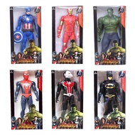 Iron Hulk Spiderman Man Captain America Action Figure LED Light Toys Kids Gift