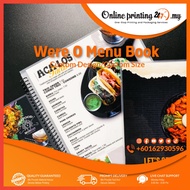 Custome Design were o menu book Printing I A3,A4,A5 Size