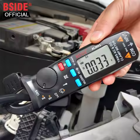 BSIDE ACM91 Digital Clamp Meter 1mA Precision Ammeter Clamp DC AC 100A Professional Multimeter Car A