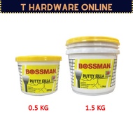 BOSSMAN Putty Filler Resin Clay Powerful Epoxy Adhesive Filling Cracks &amp; Holes (0.5kg &amp; 1.5kg)