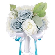 Bunga pernikahan buket pengantin untuk pengantin wanita buatan tangan
