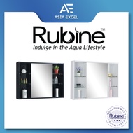 RUBINE RMC-1581D1S2 81CM BLACK / WHITE MIRROR CABINET