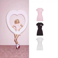 DKJR Skims Valentine's Day Park Chae Young Women's Love Dress Short Sleeve