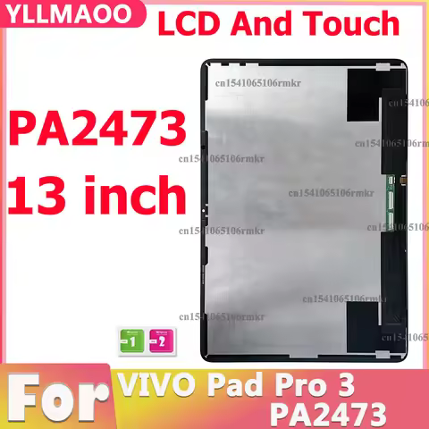 13" LCD For VIVO Pad3 Pro PA 2473 Tablet Display Panel For VIVO Pad 3 Pro PA2473 Screen Touch Digiti