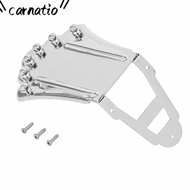 CARNATIOGV Guitar Tailpiece, For 6 String Silver Guitar Tailpiece Bridge, Durable Metal 6 String Gui