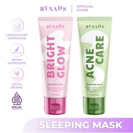 Bynads Bright Glow Sleeping Mask With 4% Niacinamide 3in1 Sleeping Mask Moisturizer Wash Off Mask Co