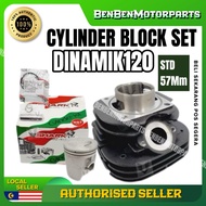 MODENAS DINAMIK120 DINAMIK 120 CYLINDER BLOCK BLOK SET PISTON RING STANDARD 54MM RACING 57MM 100% OR