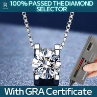 ROSA JEWELRY /Moissanite Necklace/3EX Cut/925 Silver Original Italy Legit/Moissanite Diamonds With Certificate/White Gold Necklace Pawnable/Ladies Jewelry/Couple Necklace/Gift For Friends/Jewelry Box/Saudi Gold 18k Pawnable Legit/Sell Like Hot Cakes/