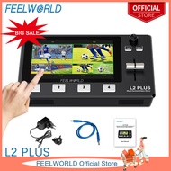 FEELWORLD L2 Plus Multi Camera Video Mixer Switcher with 5.5 inch LCD Touch Screen PTZ Controller Ch
