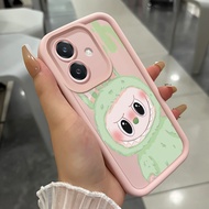 Case For OPPO A3 4G A3 Pro 5G A3X 4G A3X 5G A40 A60 5G Cute Monster Phone Three-Color Silicone Shock