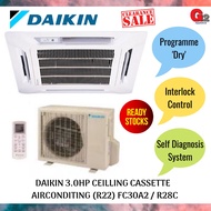 DAIKIN (Authorised Dealer + Send By Lorry) 3.0HP CEILLING CASSETTE  AIRCONDITING (R22) FC30A2 / R28C [CLEARANCE SALE]