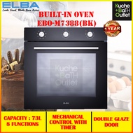 (7.7 SALE) ELBA DIVO EBO-M7388(BK) 73L BUILT-IN OVEN (EBOM7388BK)