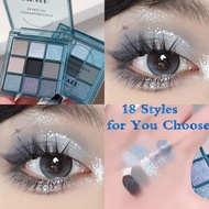 9-color Mermaid Eyeshadow Palette, Beginner Eyeshadow Palette, Mermaid Pearl Glitter Sequins Eyeshad