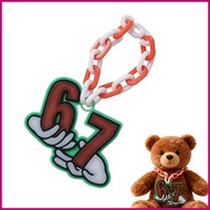 67 Number Chain Funny Comfortable Hollowed Home Decor 67 Christmas Ornament for Fall Winter Garden D