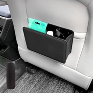鯨品購 - 汽車垃圾桶，多功能垃圾桶，小車門收納件，真皮汽車垃圾桶前排，汽車座椅靠背收納盒，車用垃圾桶，車門收納盒，可折疊座椅背掛式收納袋，置物箱汽車內裝用品（黑色）
