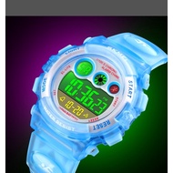 นาฬิกาจับเวลาโครโนกราฟนาฬิกาสปอร์ตสำหรับเด็กยี่ห้อ SKMEI 1451 นาฬิกาข้อมือดิจิตอลกันน้ำส่องสว่างเด็กนาฬิกาอิเล็กทรอนิกส์