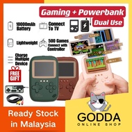 10000mAh Powerbank 500 Games Dual Use Game + Powerbank Handheld Game Console Mario Retro Gameboy Cla
