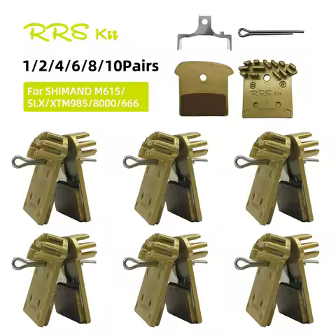Rrskit Golden Bicycle Brake Pad For XT M8000 SLX M7000 DEORE M6000 675 615 Pad Bicycle Accessory Cyc