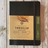 Pentalic 6x4 Lined Pocket Journal Sketch Book - Black