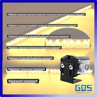 GBS Truck/Lori LED Amber LED Light Bar Strobe Warning Light Waterproof Flashing 12-24V (4-8MATA)
