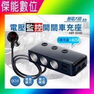 【現貨免運】安伯特 酷電大師 智能電壓監控 ABT-E040 QC3.0 7孔車充(3孔+4USB)