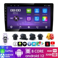 [4GLte 8core] Android Car Player 4G+32G 2din 7/9/10inch Car Radio Apple CarPlay 360 Panorama Camera 