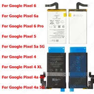 Battery For Google Pixel 6 Pro 6a 5 5a 4 XL 4a 5G GLU7G GMSB3 G63QN G27FU GTB1F G025E-B G025J-B G020