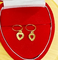 Anting bulat emas muda + anting emas muda + anting love emas muda + anting setengah gram