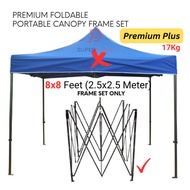 Frame Set Only 8x8 Feet Premium Plus Quality Foldable Canopy Tent Gazebo Folding Portable Tent