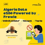 Algeria eSIM Data Roaming | High-Speed Data | Topup Available | QR Code via Email - Powered by Frewi