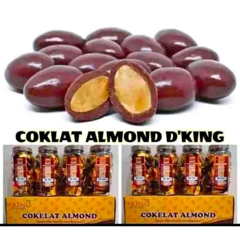 Cokelat almond dking Satu Toples