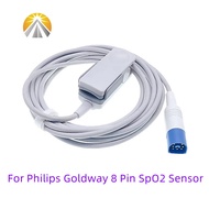 New M1191A SpO2 Sensor 8 Pin For Philips HP M3 M4 MP20 MP30 Goldway UT6000A G3 Reusable Adult Child 